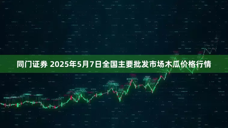 同门证券 2025年5月7日全国主要批发市场木瓜价格行情